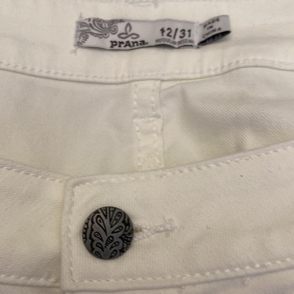 Prana Jada Boot Cut White Jeans Organic Cotton Blend 12/ 31 - Picture 8 of 16